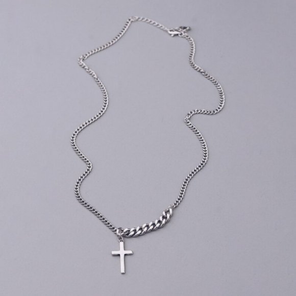 *NEW 925 Sterling Silver Vintage Cross Necklace - Picture 3 of 16
